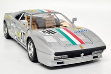 Burago 1/18 Ferrari 288 GTO 1984 Silver Racing #40 Diecast scale model car