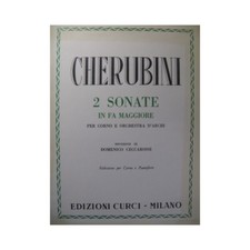 CHERUBINI Luigi 2 Sonates en Fa Majeur Piano Cor 1966
