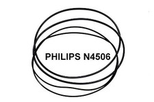 COURROIES SET PHILIPS N4506 MAGNETOPHONE A BANDE EXTRA FORT NEUF FABRIQUE N 4506
