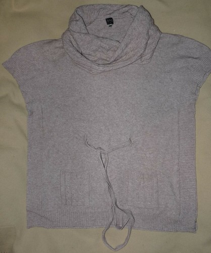 Pull tunique beige écru