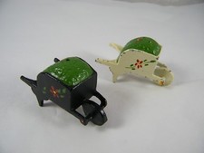 VINTAGE CAST IRON WHEELBARROW