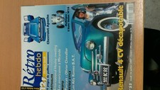 revue automobile vintage RETRO-HEBDO 22- RENAULT 4 DECAPOTABLE-CHEVROLET APACHE
