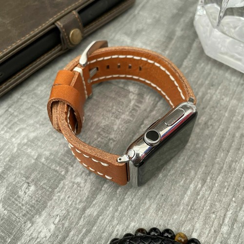 Qualité épais orange cuir - qualité,