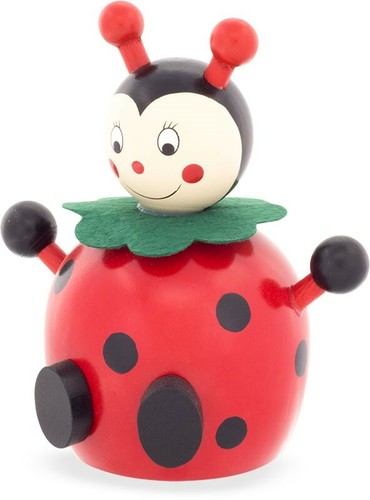 Tirelire coccinelle en bois - "coccinelle",