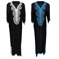 Femmes Marocain Noir Coton