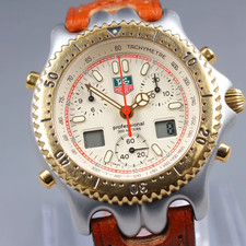 Montre homme N COMME NEUVE* TAG Heuer s/el Senna S25.706 cadran crème...