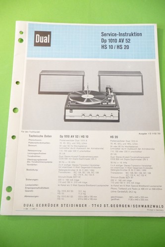 Manuel service pour dual - de,