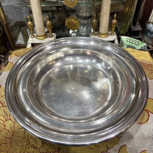 Ancien plat rond - rond, creux