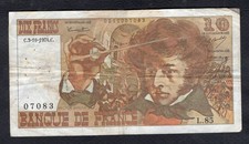 Francs berlioz 10 1974 - 10,