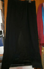 Pantalon noir avec pans en voile JEAN-MARC PHILIPPE - Taille 6 (52) - NEUF !!!