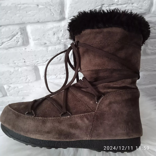 Tecnica moon boots brown suede - tecnica,