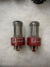 5691 6SL7 RCA base rouge