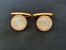 VINTAGE - BOUTONS DE MANCHETTE SIGNEE MURAT PLAQUE OR-PARIS-GOLD PLATED CUFFLINK