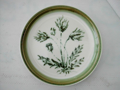 Assiette plate gien herbiers - *,