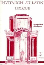 LATIN 3EME INVITATION AU LATIN. Lexique|Gason Jacques Lambert Alain|Etat correct