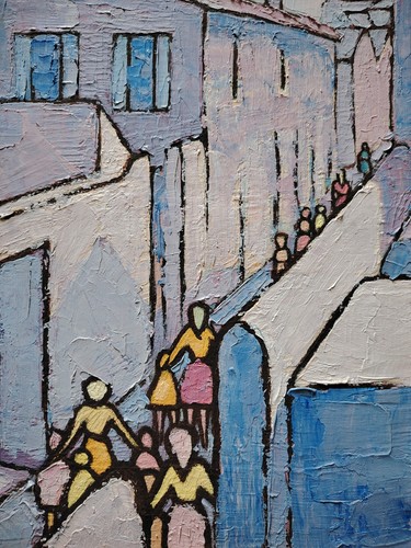 Belle huile sur - huile,