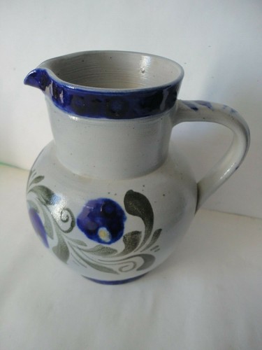Pichet broc bleu grès - broc,
