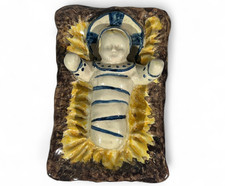 Enfant Jésus Crèche Faïence signée Carmel Brest-Kerhuon ceramique Bretagne