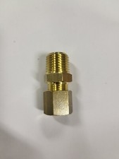 Raccord Laiton à olive Male droit - GISS Mecaline - Mâle 1/4  - 8 mm . 25 Pièces