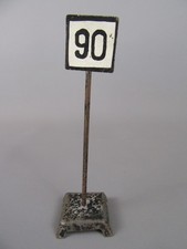 D392 Signal Carré TIV 90 Echelle Zéro O Vintage Jouet Métal Tôle SNCF H 13.3 cm