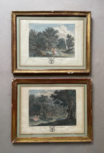 Scènes galantes paire - galantes,, de