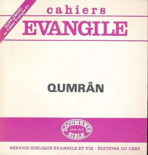 Qumrân cahiers evangile - cahiers,