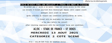 place de concert ACDC 13 aout