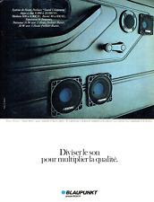 Publicité Advertising 0424  1981   Blaupunkt  hi-fi haut parleurs   Haute stéréo