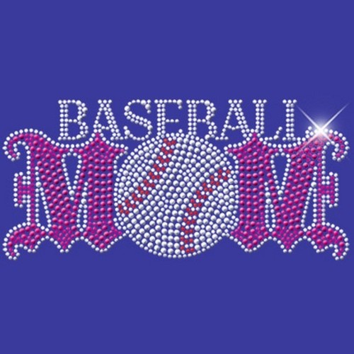 Baseball mom rhinestones - mom,