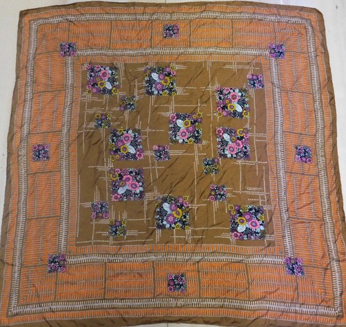 Foulard vintage 100 soie - foulard, 100%
