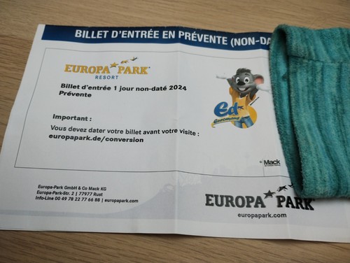 Billets europapark - billets,