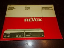 Manuel utilisation amplificateur A 78 et A 76 REVOX