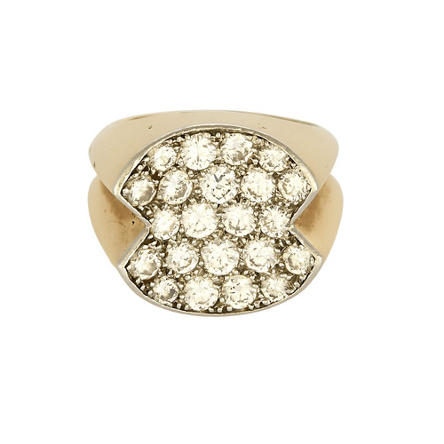Bague type chevalière - , en