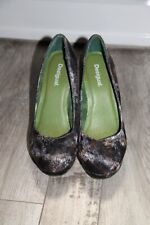 jolies chaussures compensées velours DESIGUAL pointure 38 neuves
