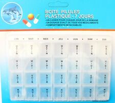 Pilulier Semainier Pilule Médicament 7 Jours Détachable Couleur Boite à Pilule 