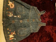 applique vintage next girls pinefore 12 à 18 m girafe lion zèbre 12 à 18 m 