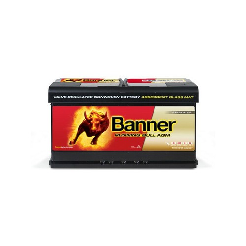 Batterie banner running bull - banner,