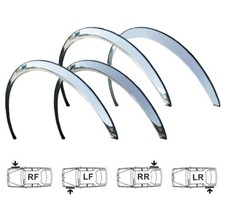 Chrome Extensions d'aile Avant et Arrière pour PEUGEOT 407 2004-2011