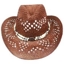 Straw Cowboy Hat Men Cowgirl