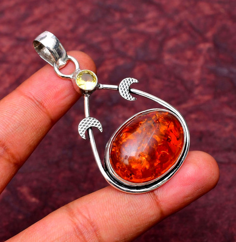 Pendentif argent sterling - pendentif, en