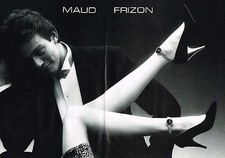 PUBLICITE ADVERTISING 025  1986  MAUD FRIZON  chaussures escarpins ( 2p)