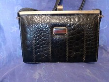 Joli petit sac a main Façon crocodile et cuire vers 1960 " vintage "