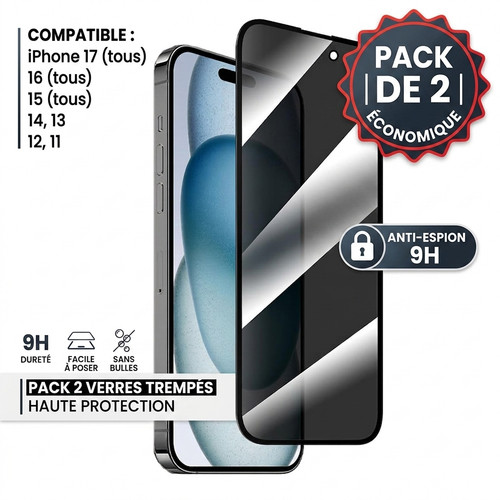 Verre trempé anti espion - verre,