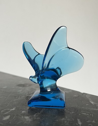 Joli papillon cristal bleu - cristal,