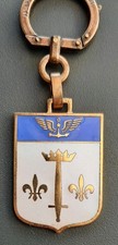 Porte clé Marine Flottille 35 F Aéronavale PH Jeanne d'Arc 1980 émail ORIGINAL