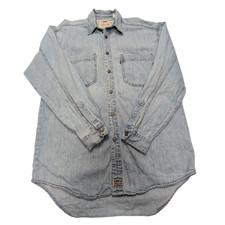 Chemise Levi's vintage en jean fin bleu taille S/M #172e