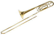 Trombone ténor Stradivarius modèle Bach 42B GL doré jaune cloche laiton entre...