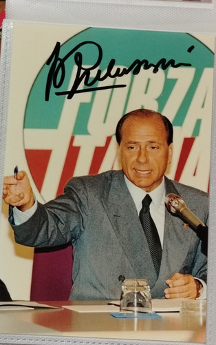 Autografo silvio berlusconi - silvio,