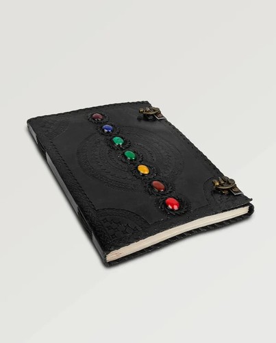 Journal cuir pierres - journal, en