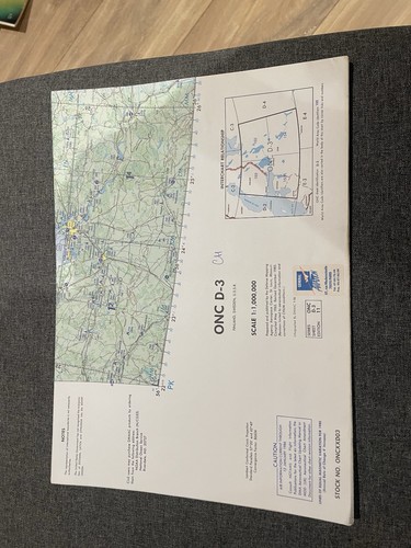 Carte aéronautique onc - carte, d-3